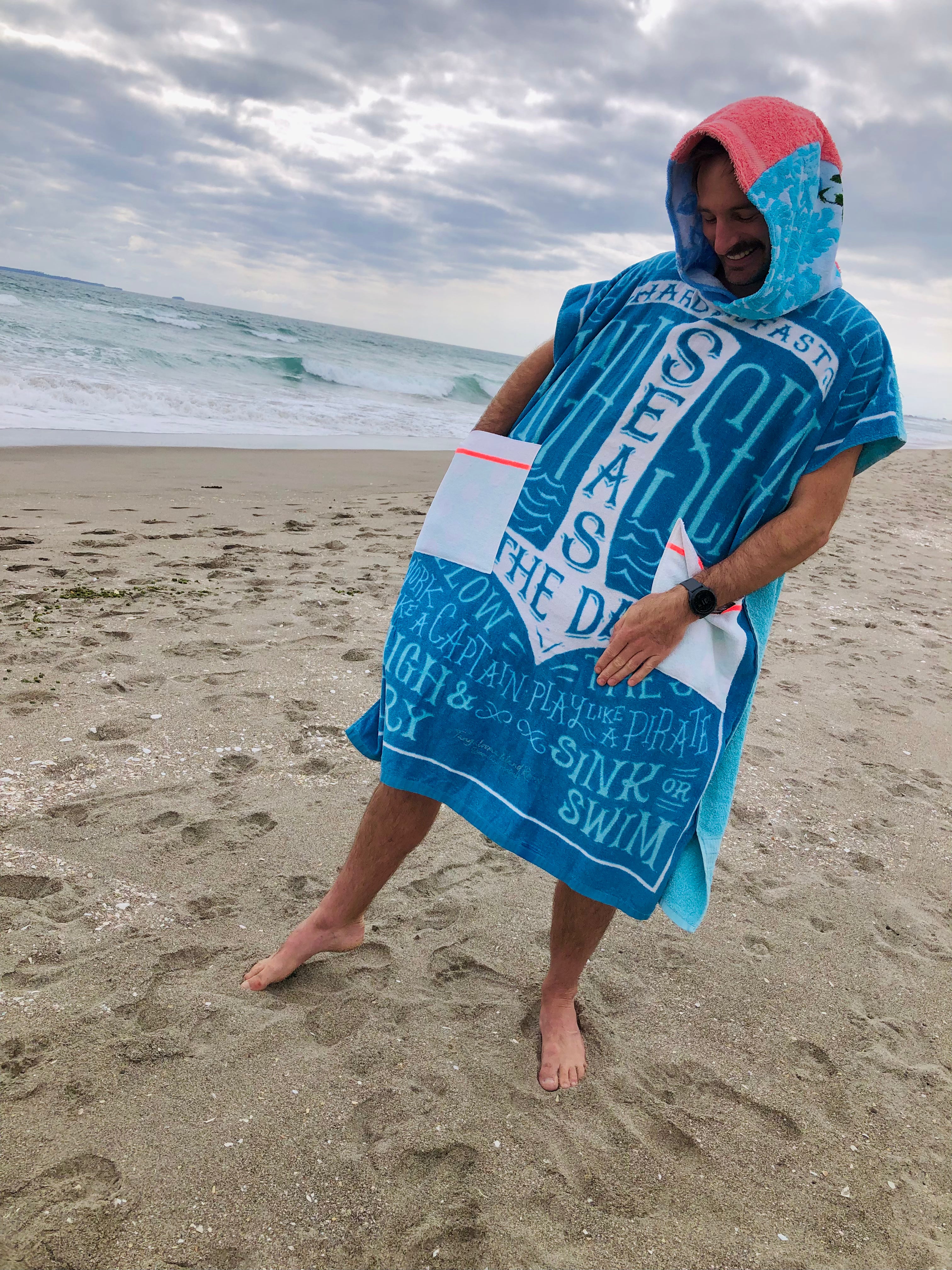 Towel Poncho - L - Seas the D